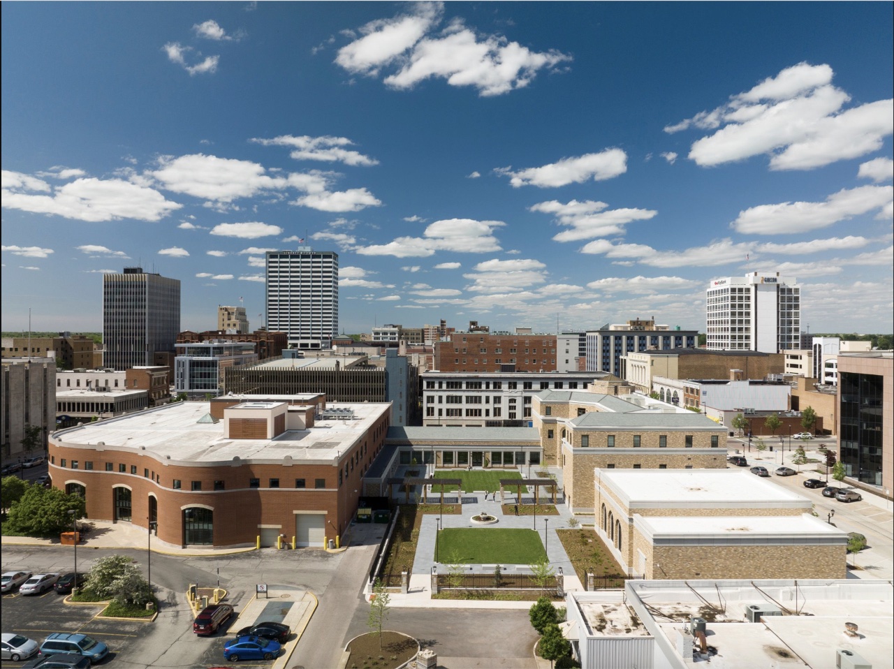 The renovated library and new Community Learning Center in South Bend, Ind.