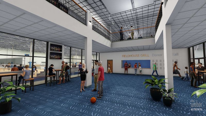 St. Louis Fieldhouse interior Lobby