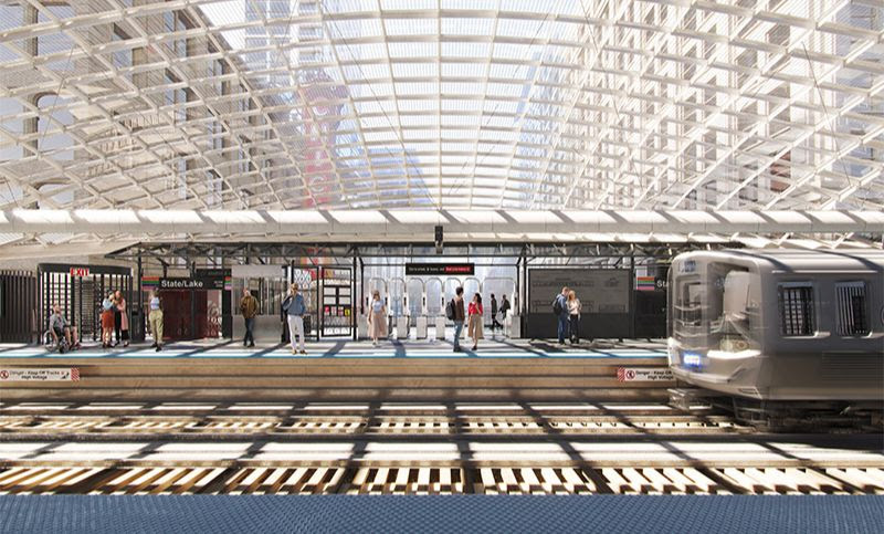 State/Lake Station from the platform