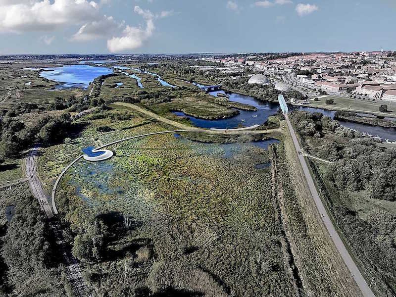 Aerial rendering of Stork Meadow