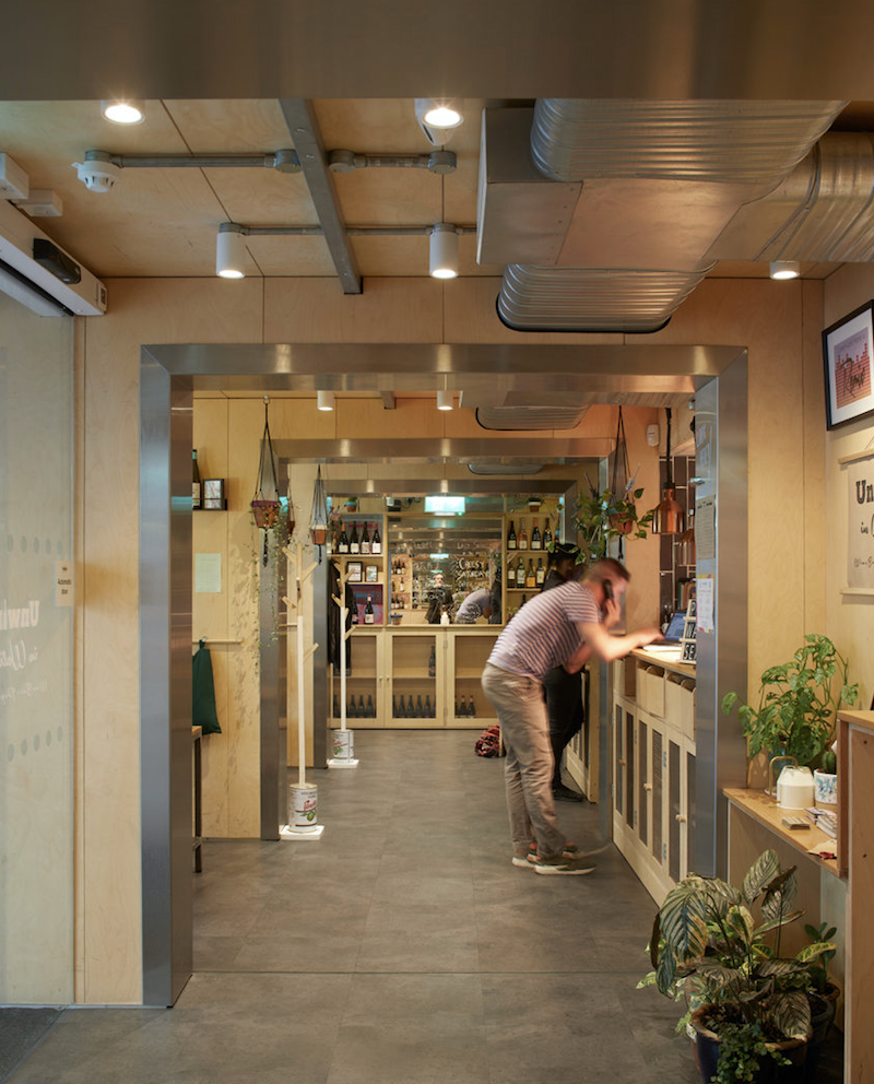 Stowaway reception area next to the restaurant