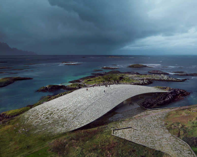 The Whale exterior from land