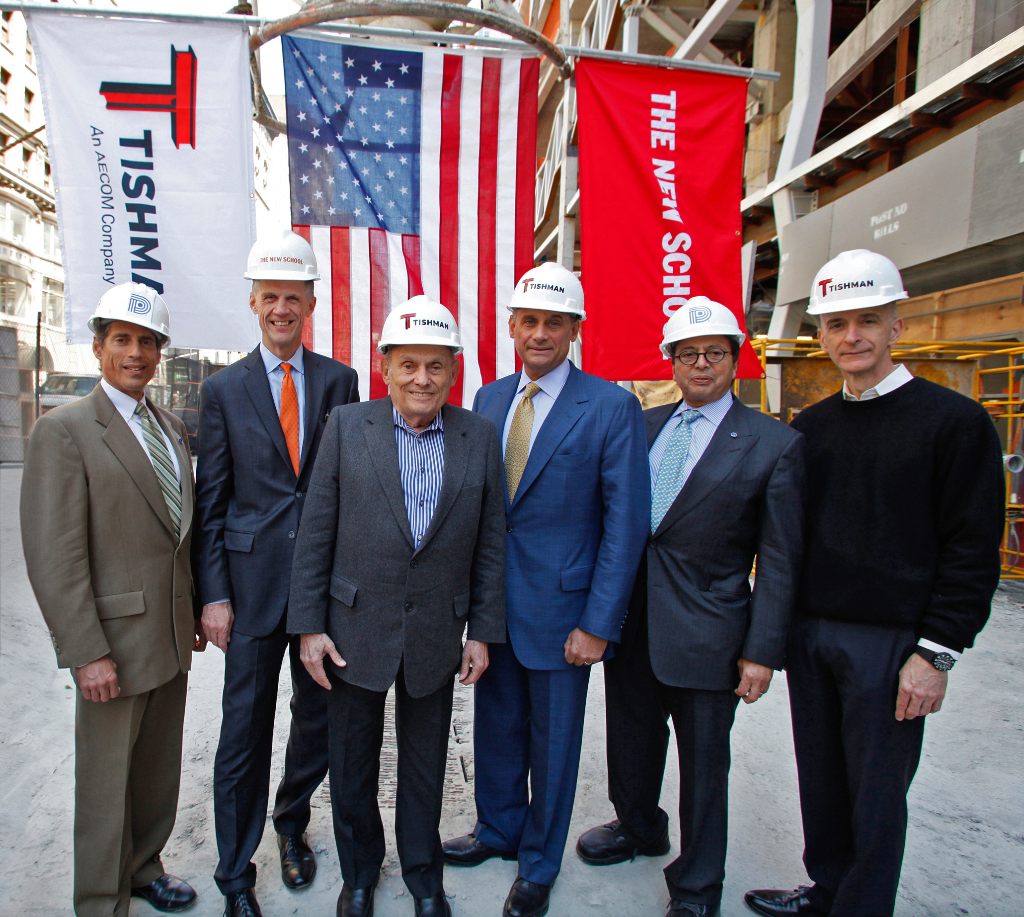 From left to right: Jody Durst, David Van Zandt, John Tishman, Daniel Tishman, D