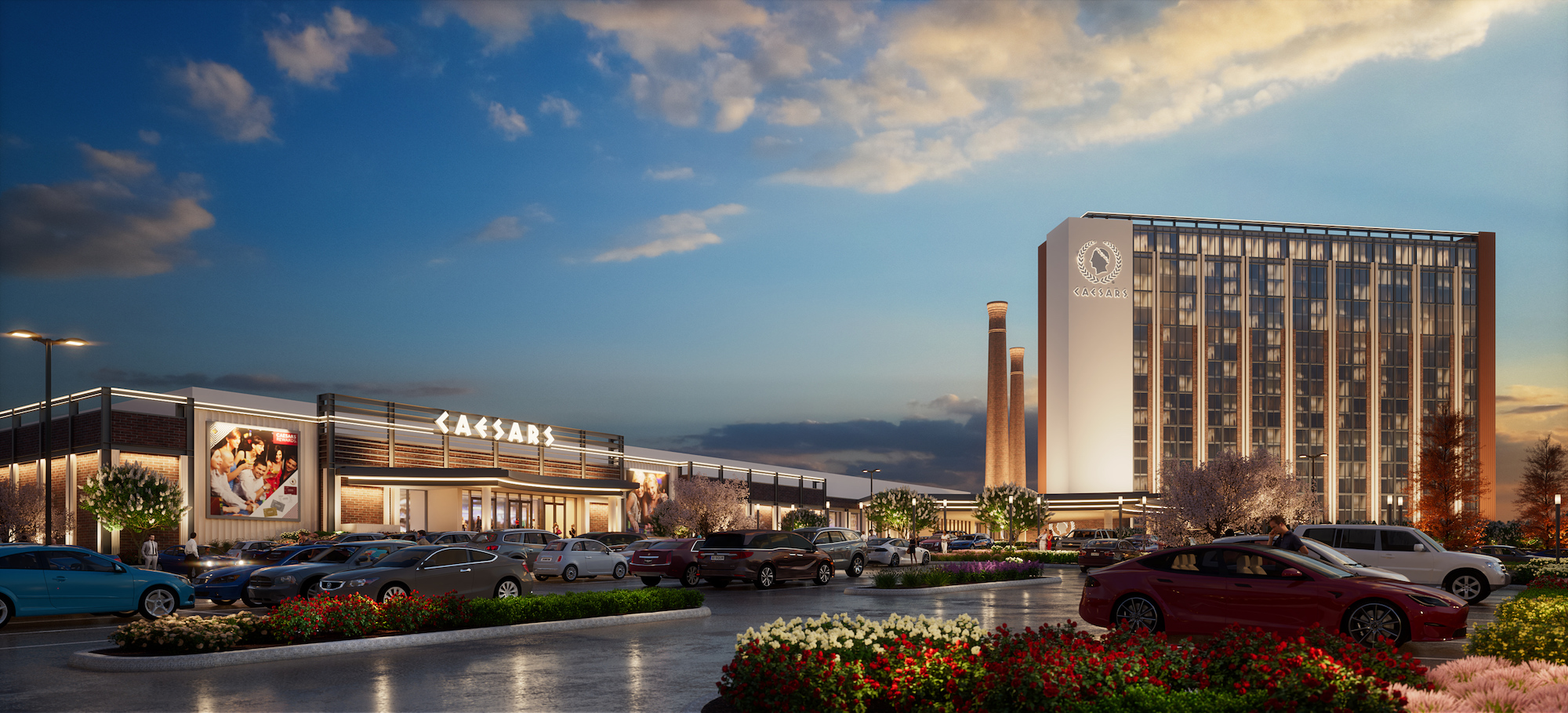 Top Casino constrution firms for 2022 Whiting-Turner Construction Renderig Caesars Virginia casino