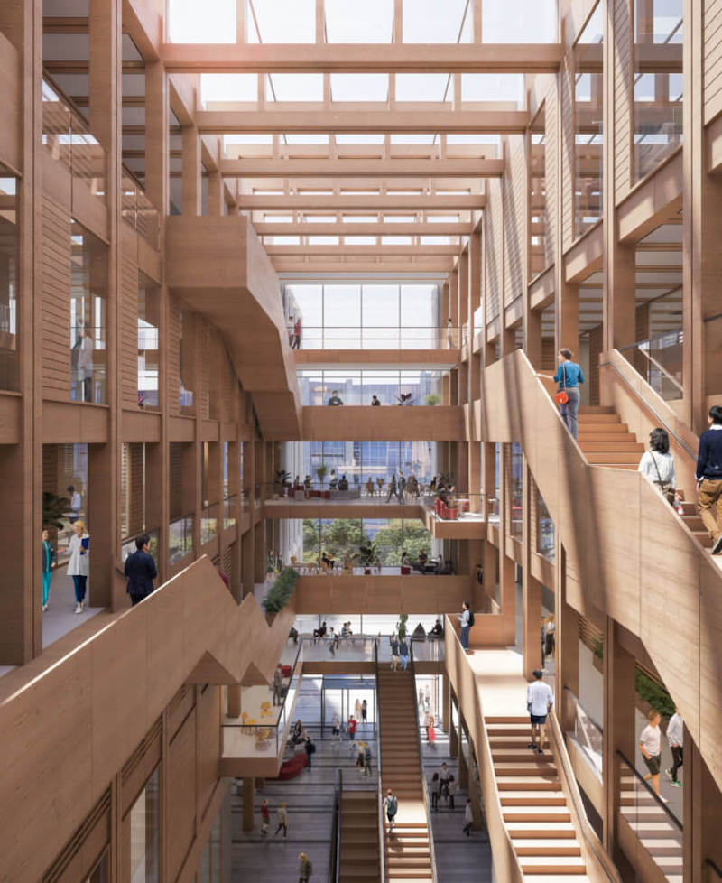 UBC gateway building interior atrium