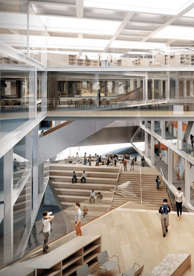 UTSC interior of new student hub