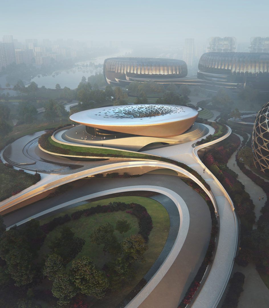 Zaha Hadid's Unicorn Island