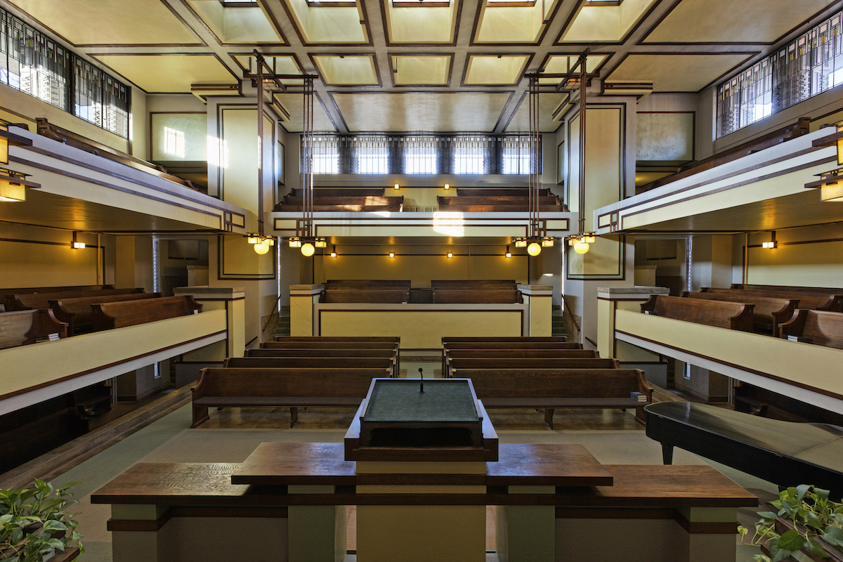 Unity Temple (Chicago), Photo by James Caulfield, courtesy Frank Lloyd Wright Trust