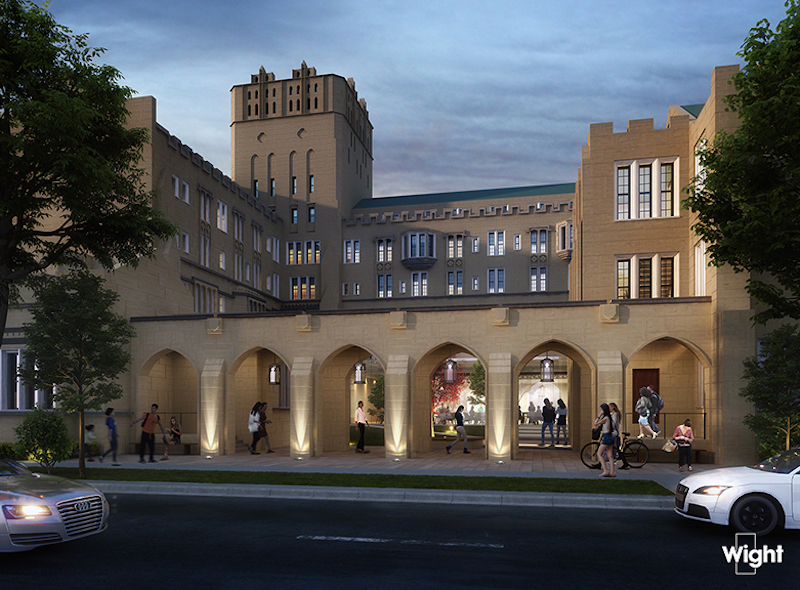 UC Wellness Historic colonnade