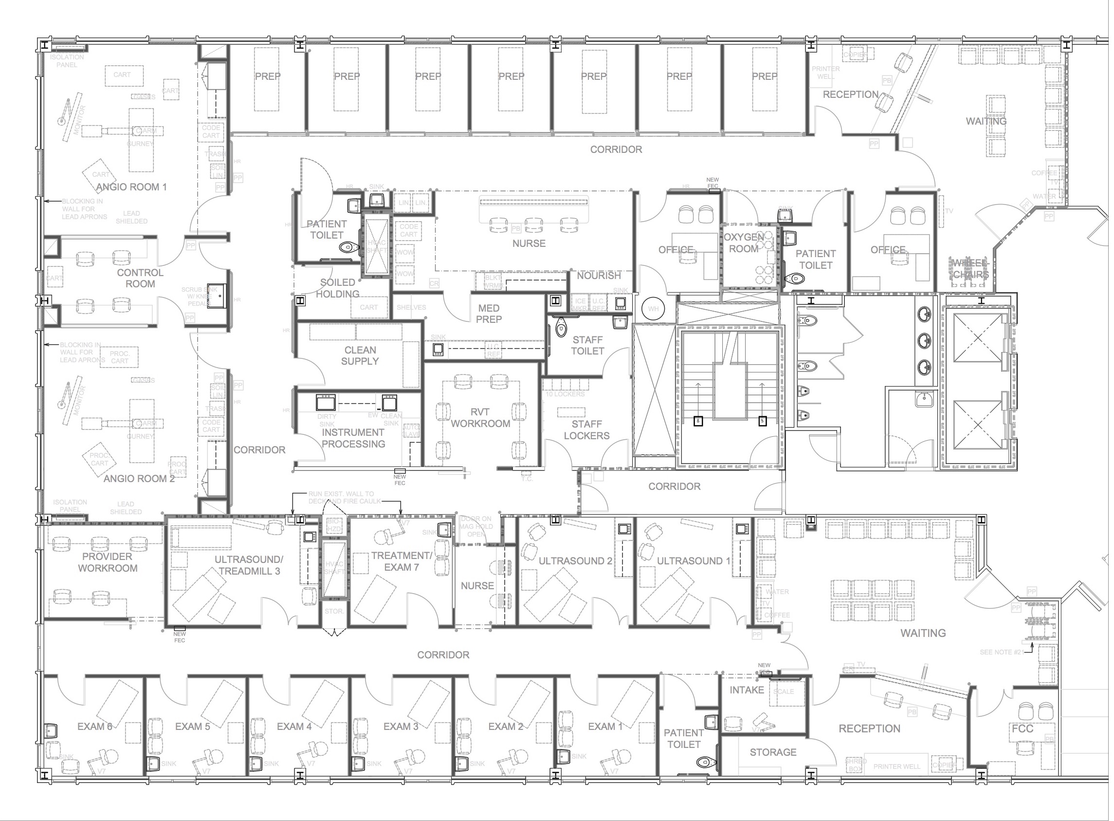 This plan demonstrates compartmentalization of a suite.