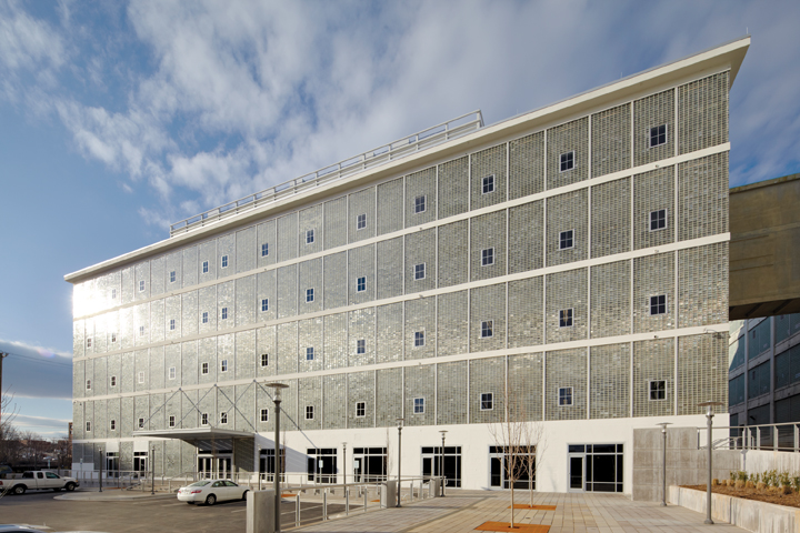 The Building Team preserved more than 65,000 glass blocks, which, if laid end to