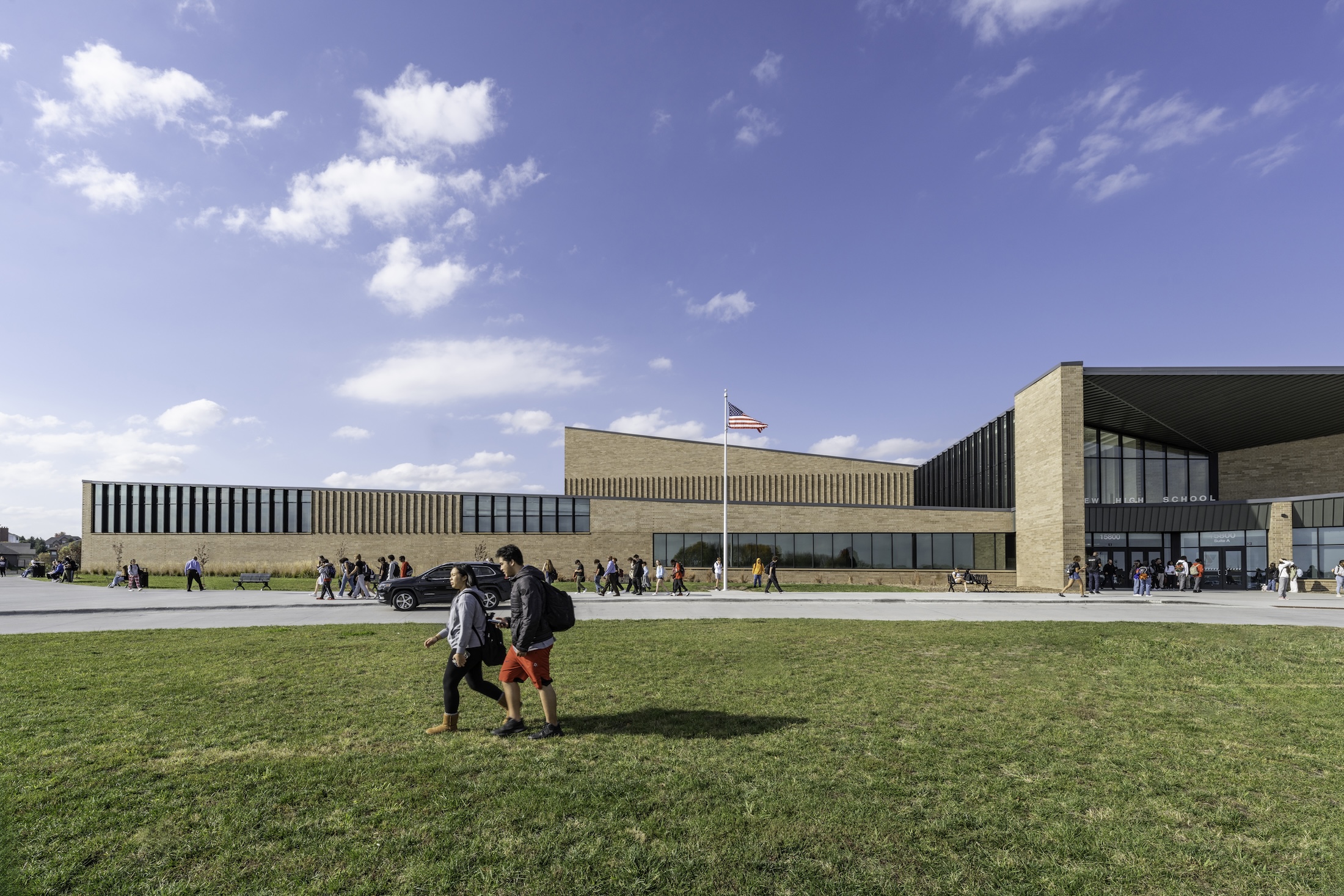 Westview High School in Omaha, Neb., includes a YMCA to share facilities and connect with the broader community Photo: James Steinkamp Photography, courtesy Perkins&Will