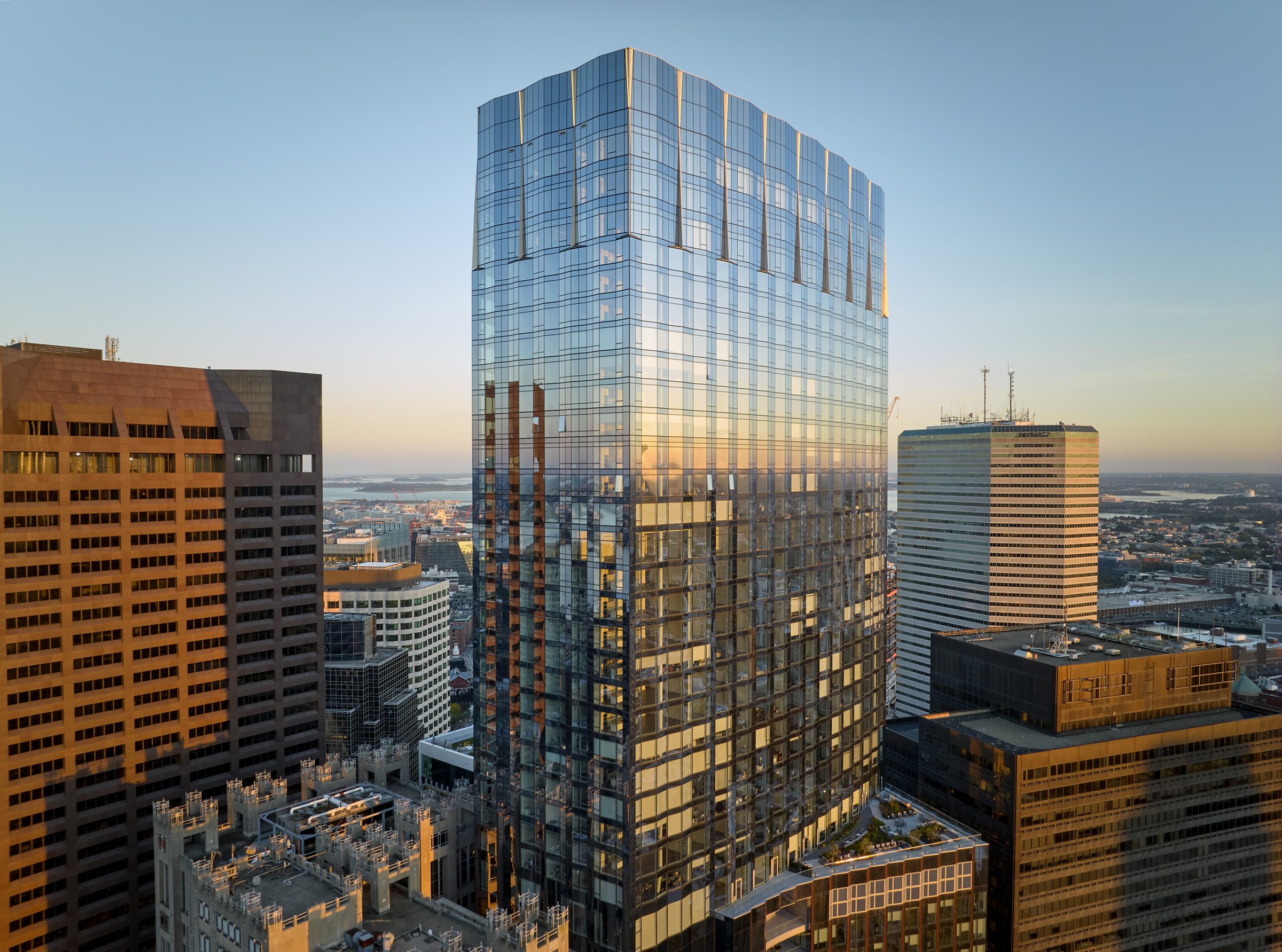 Suffolk’s recently completed Winthrop Center, the largest Passive House office building in the world, achieving energy efficiency through an airtight envelope separating the building’s exterior and interior. Photo: Bruce T Martin Boston Architectural and Fine Art Photographer