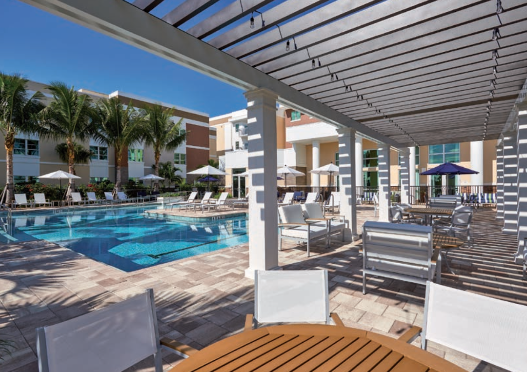 Resort-style pool at YourLife of Palm Beach Gardens, Fla.