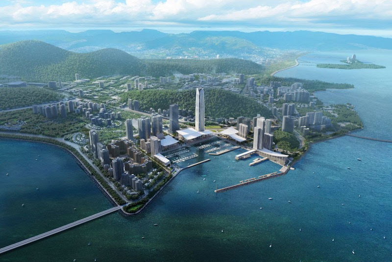 Zhuhai neighborhood aerial