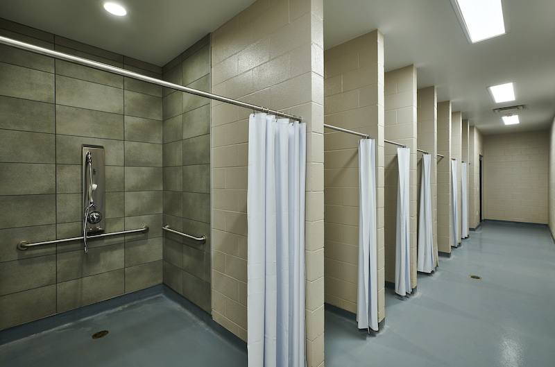 Firehouse Shelter shower room