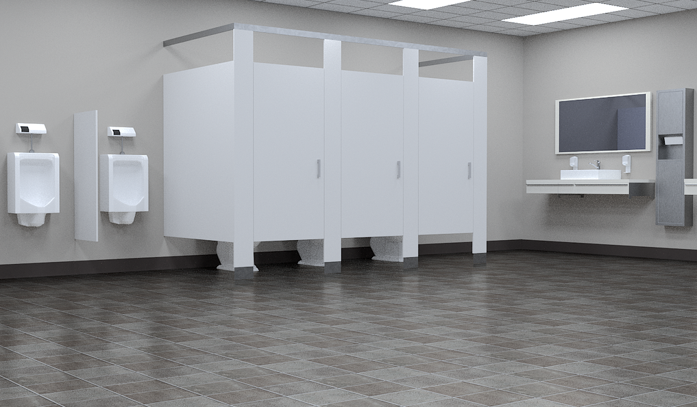 Public restrooms being used for changing clothes, phone conversations, and 'getting away'