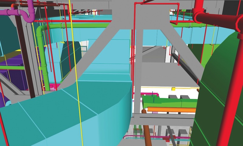 The design and construction of the hospitals 42-foot-high, 60,000-sf mechanical