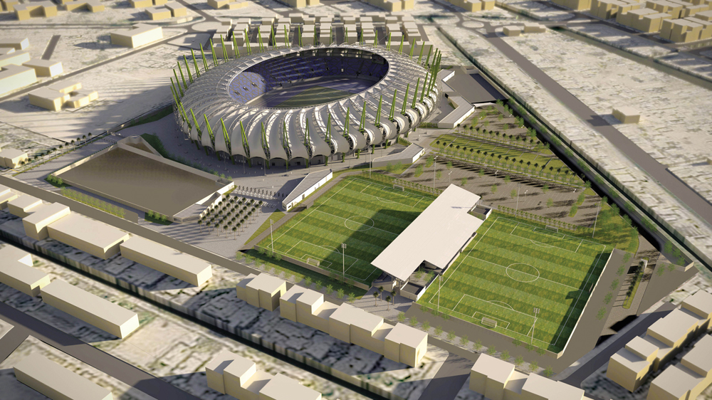 To support rapid iterative design approaches on the 30,000-seat Al Meena Soccer 