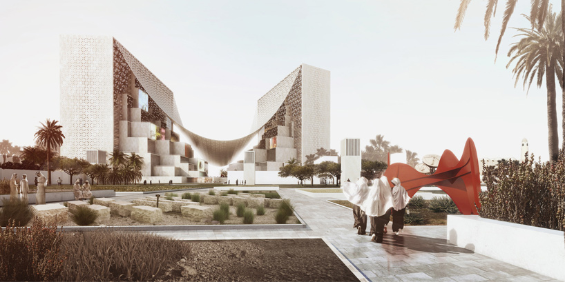 BIG proposes canopied, vertical village for Middle East media company