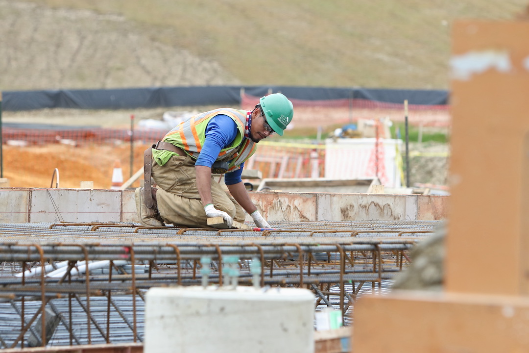 Person on a construction site