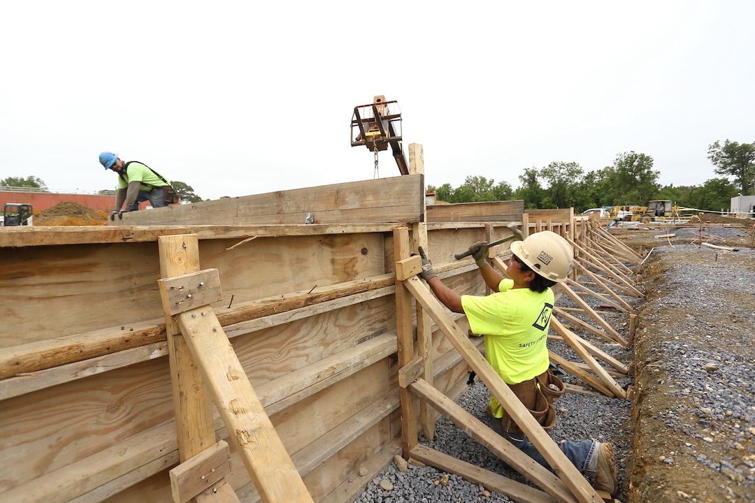 Construction worker at a site