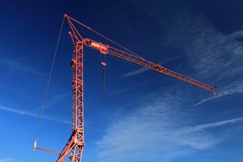 A construction crane