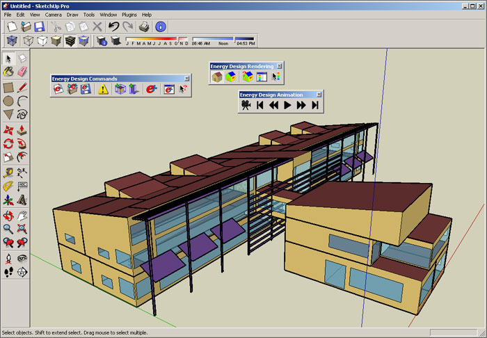 Using EnergyPlus, AEC professionals can model heating, cooling, lighting, ventil