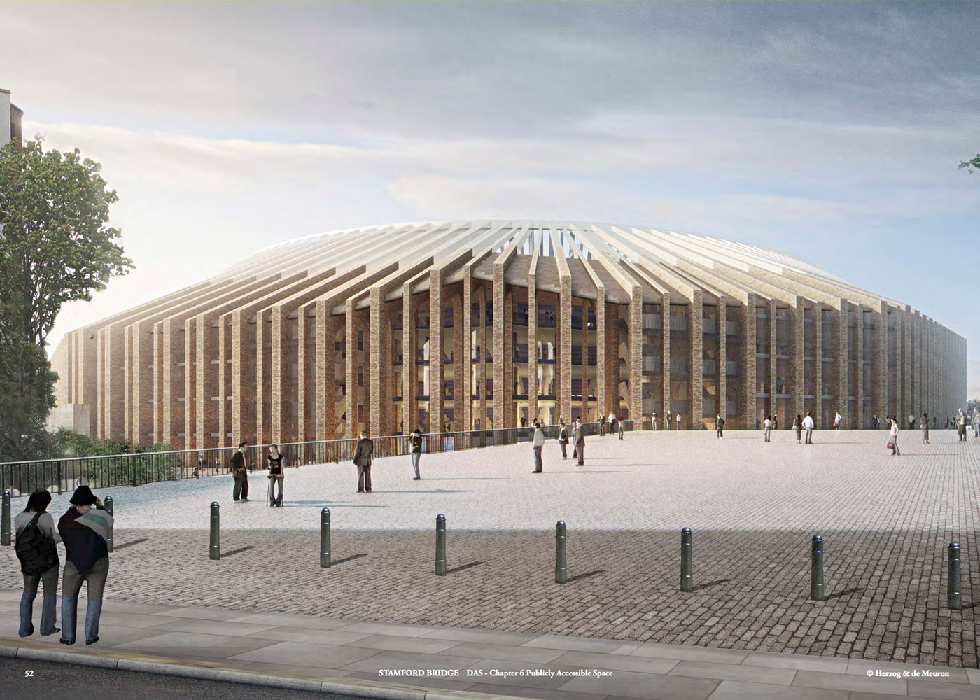 Herzog & de Meuron unveils renderings of redeveloped stadium for Chelsea FC