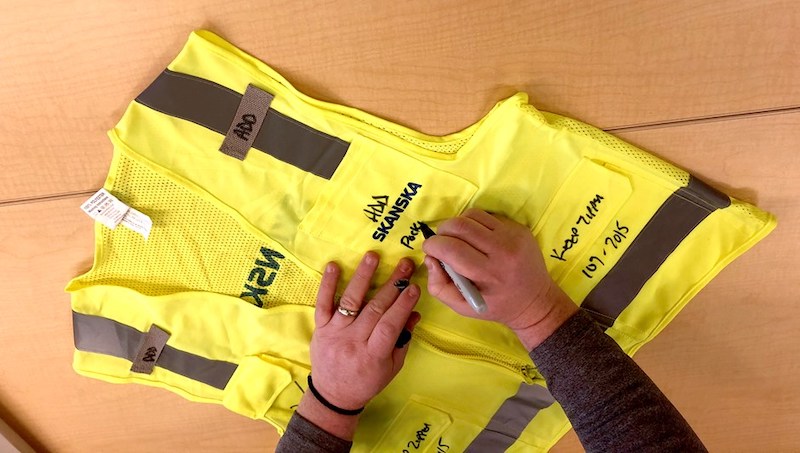 Skanska's vest prototype