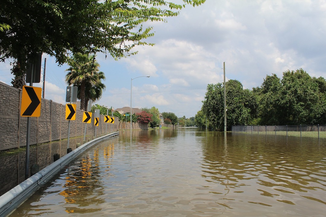 Flooded street