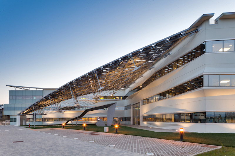 One of the photovoltaic wings