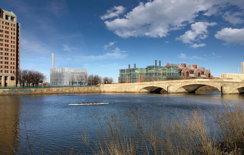 Harvard's DEF as seen from across the river