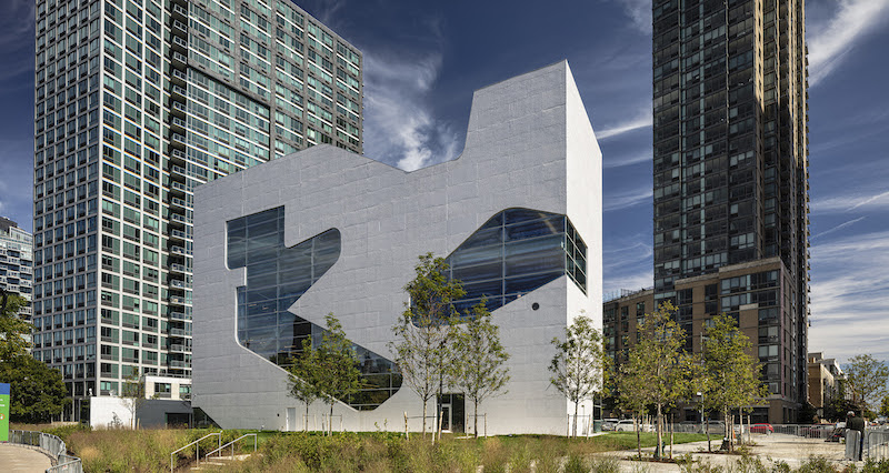 hunters point library at day