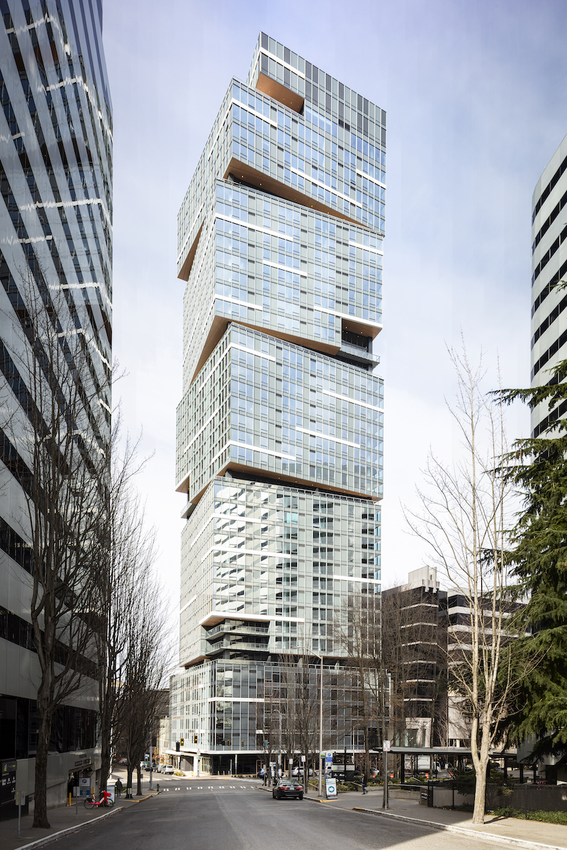 NEXUS is a 440-foot luxury tower encompassing 389 condominium residences in downtown Seattle Photo Lucas Finlay Photography