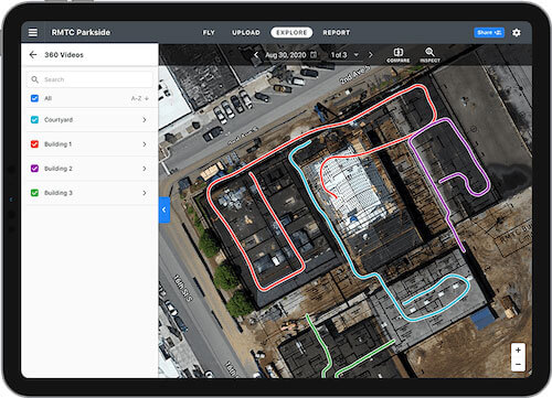 DroneDeploy 360 virtual walkthrough helps Brasfield & Gorrie take a virtual 360 tour of their sites