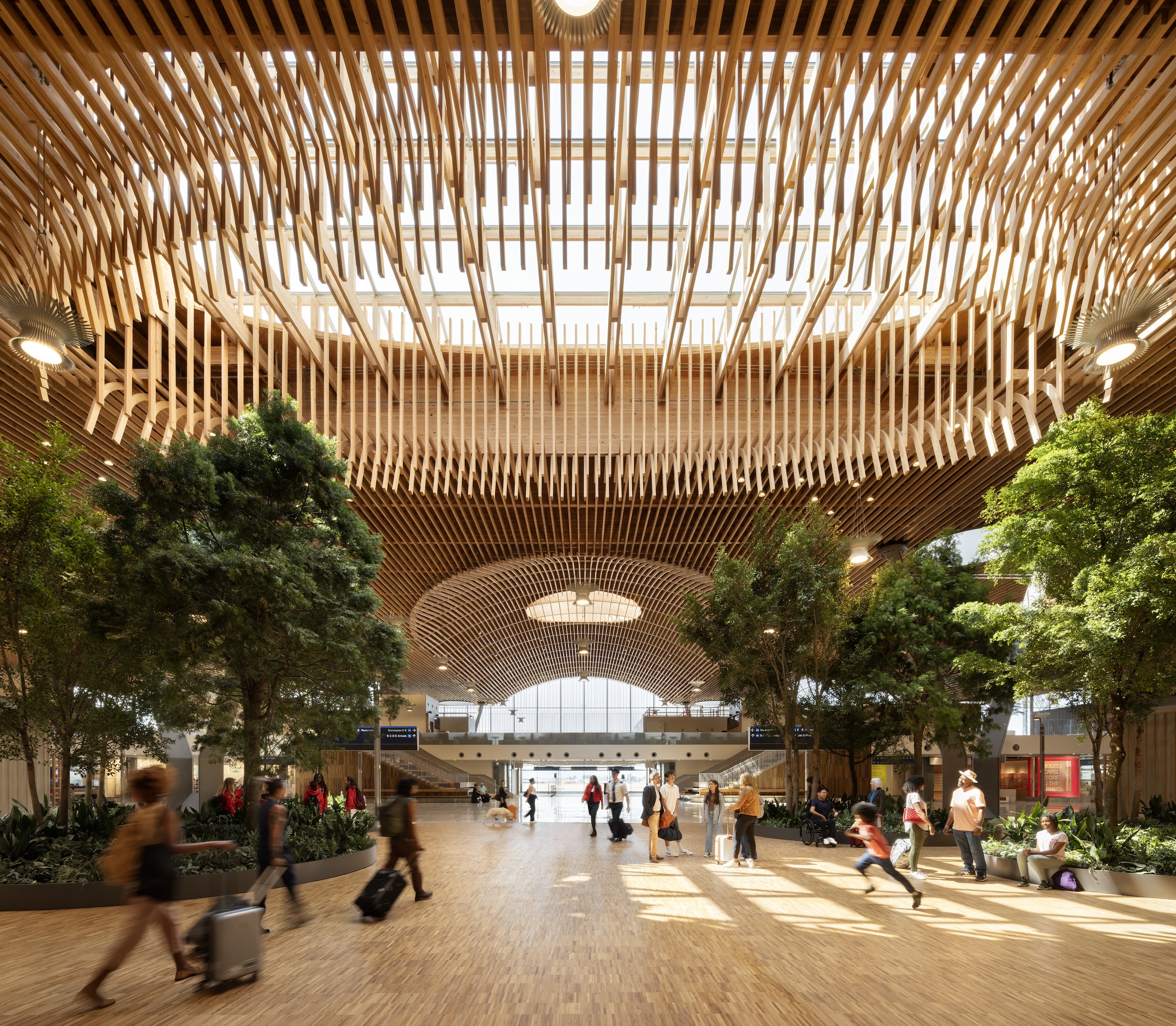 Portland opens $2 billion mass timber expansion and renovation to its international airport   