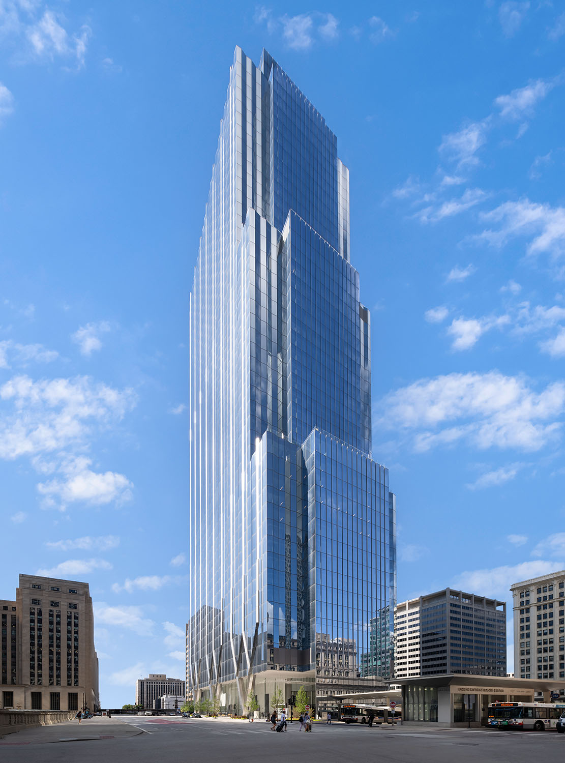 320 South Canal tower looking southwest. Photo: Nick Ulivieri Photography