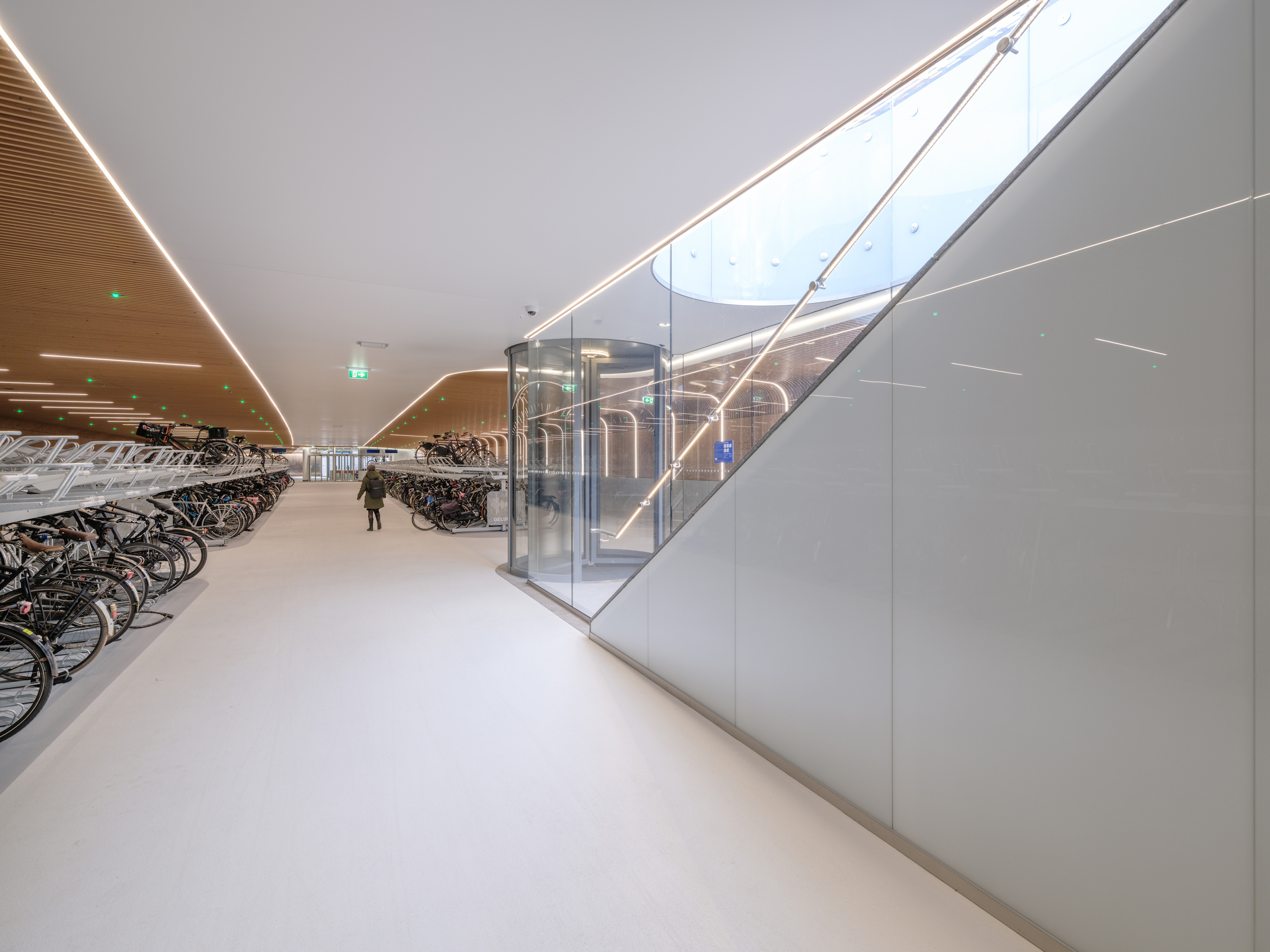 Amsterdam underwater bicycle parking facility, IJboulevard, Photo ©Ossip