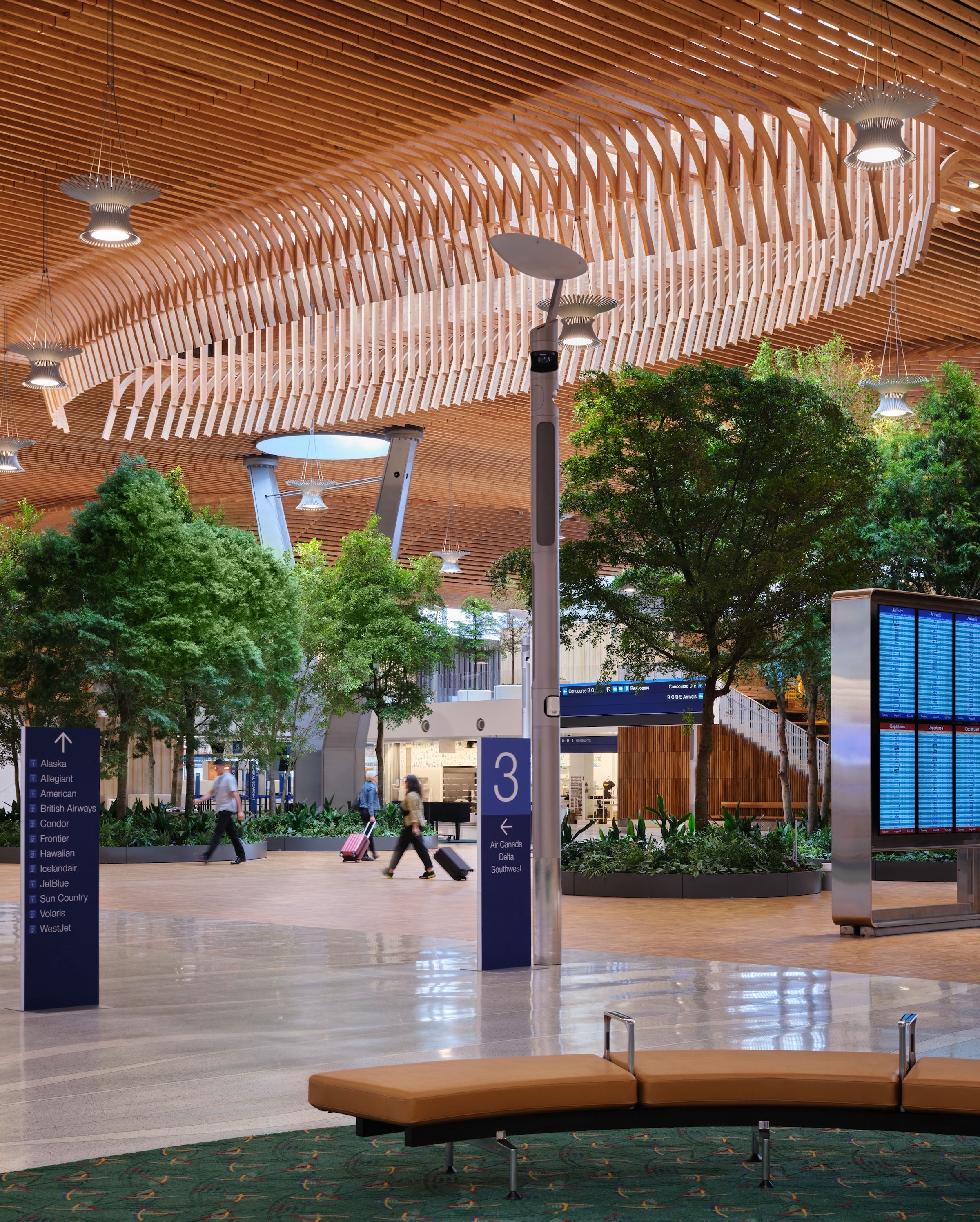 Portland opens $2 billion mass timber expansion and renovation to its international airport   