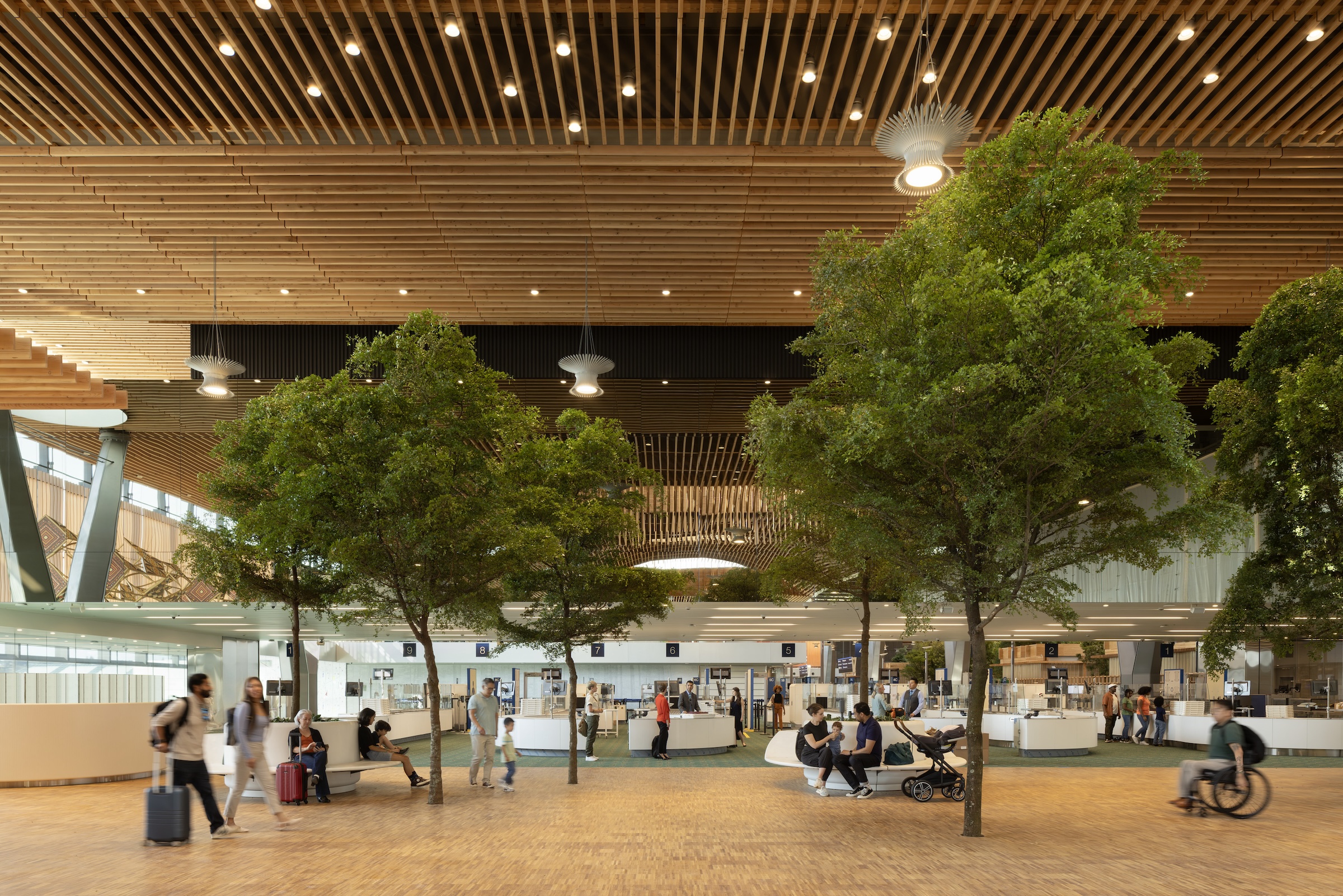 Portland opens $2 billion mass timber expansion and renovation to its international airport   