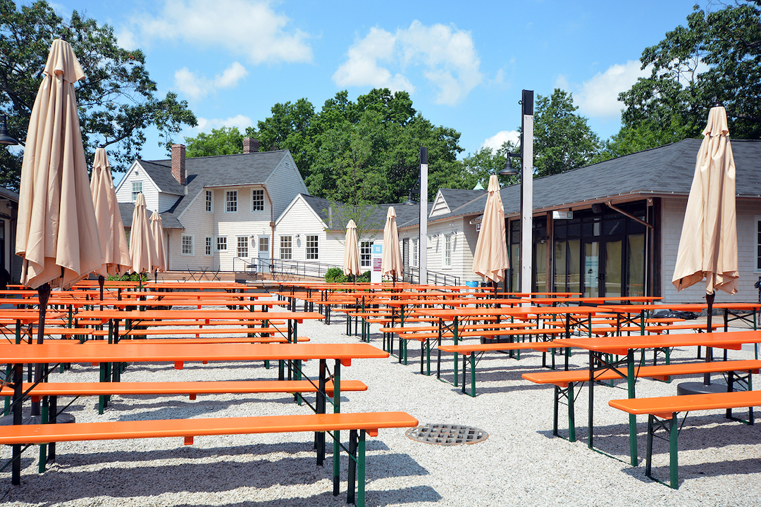 The Speedway courtyard tables