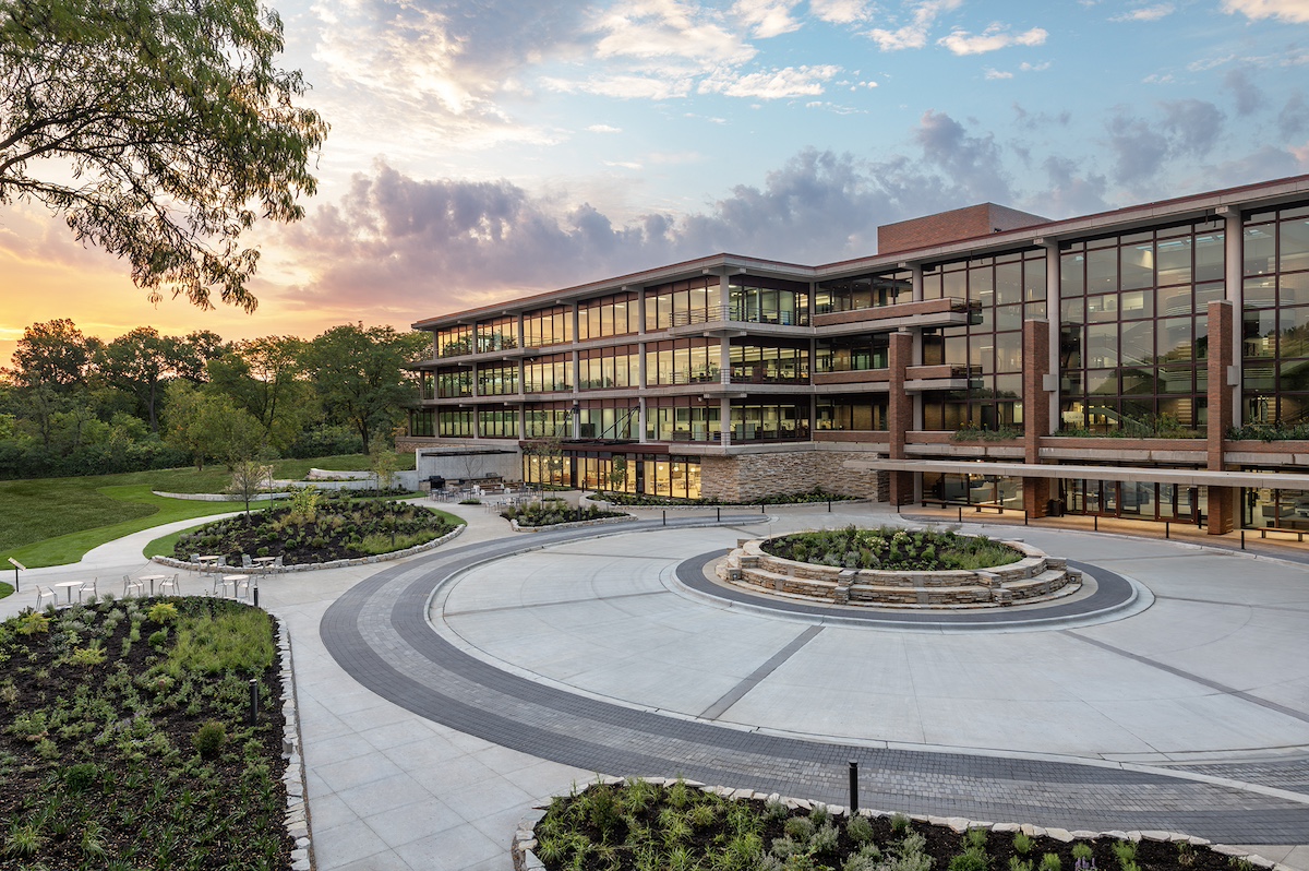 Former McDonald’s headquarters transformed into modern office building for Ace Hardware