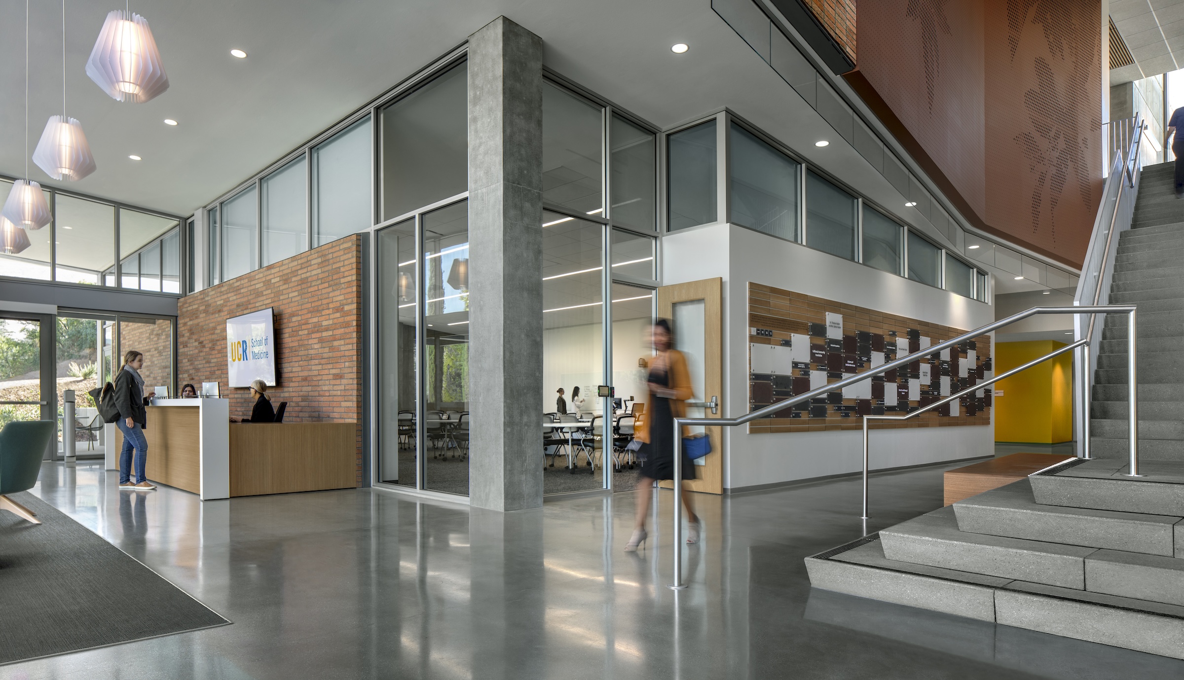 The University of California, Riverside, School of Medicine has opened the 94,576-sf, five-floor Education Building II (EDII). Photo: Bill Timmerman Photography