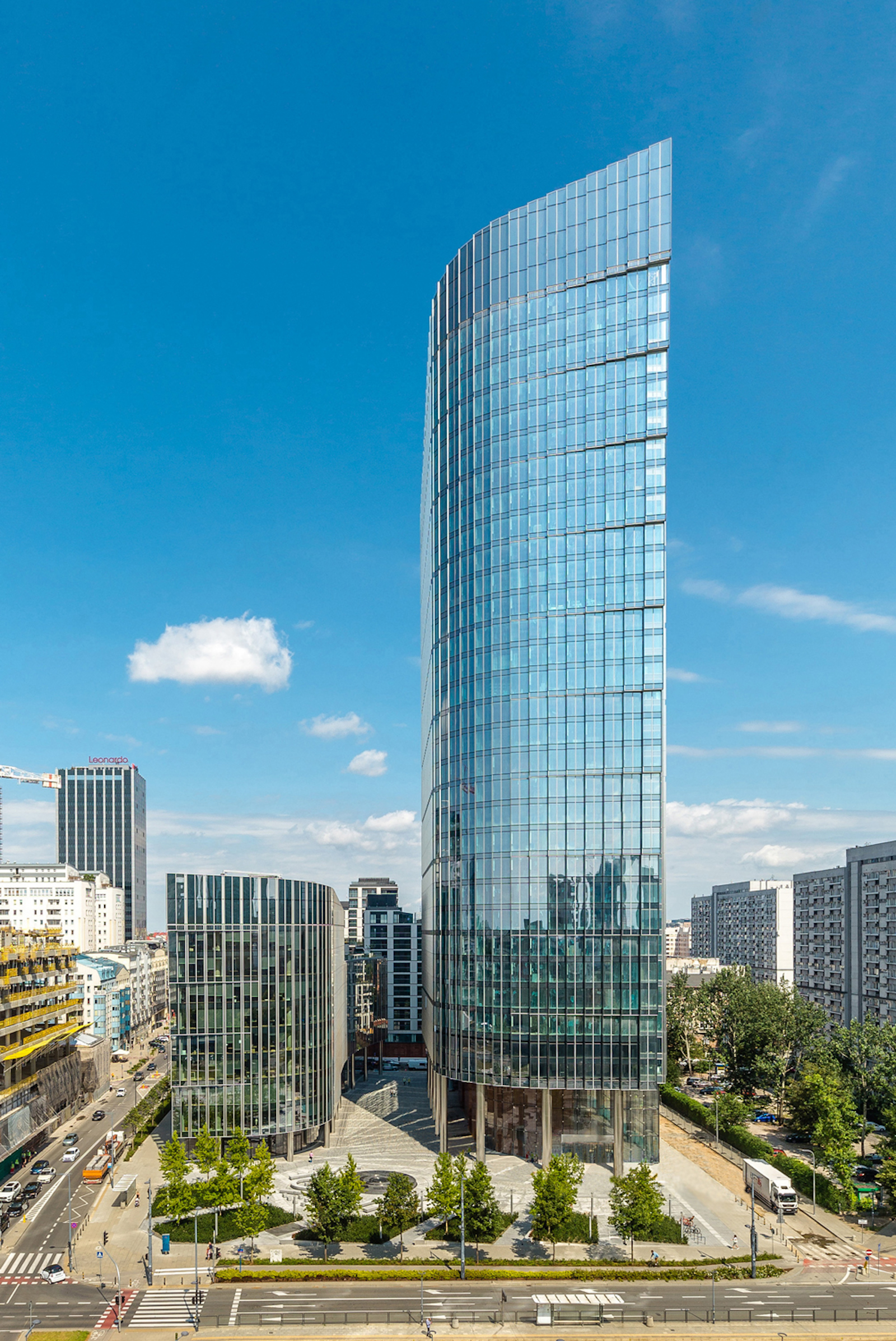 Mennica Legacy Tower facing North