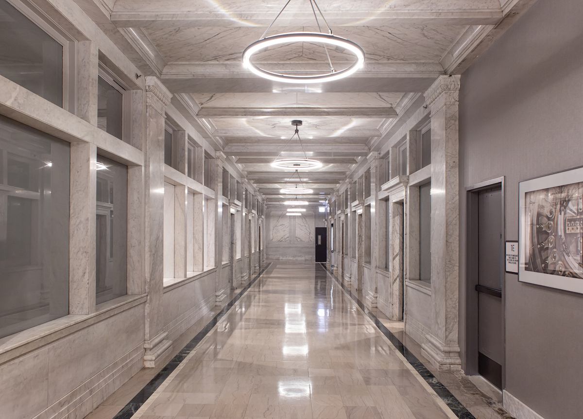 Marble lobby of Millennium on LaSalle, designed by FitzGerald, photo Seba Rut