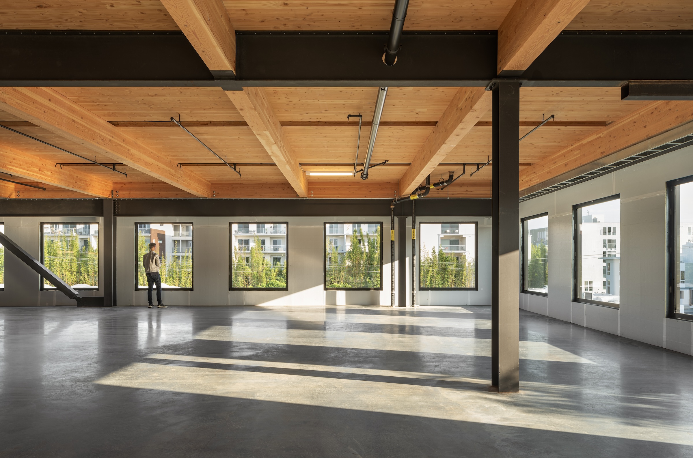 Marina del Rey mixed-use development is L.A.’s largest mass timber project, Photo: Pavel Bendov, ArchExplorer, courtesy The Bradmore Group 