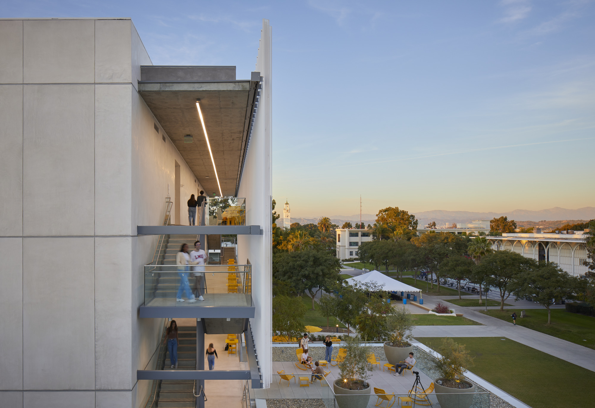 The Howard B. Fitzpatrick Pavilion is the new home of the undergraduate School of Film and Television. Photo: © SOM | Dave Burk