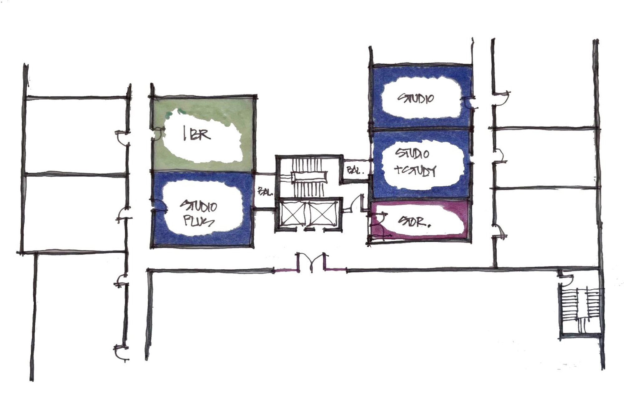 230811 Level 02-04 Core Plan Sketch