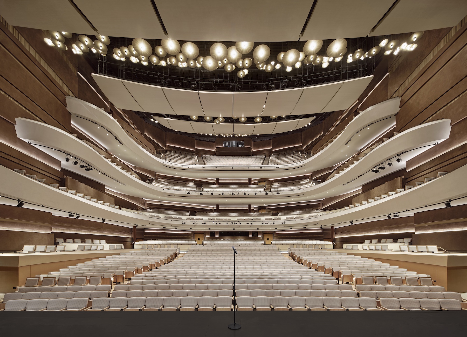 The Helen DeVitt Jones Theater inside Buddy Holly Hall.